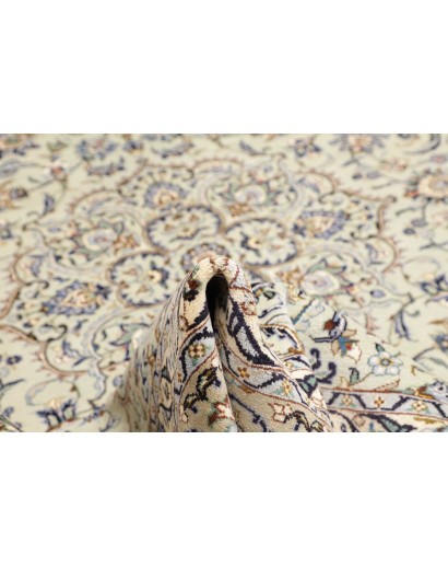 Tappeto Kashan Persia bianco marrone 273x386
