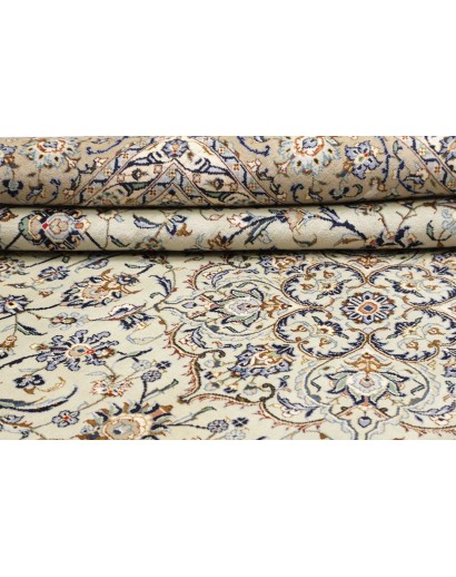 Tappeto Kashan Persia bianco marrone 273x386