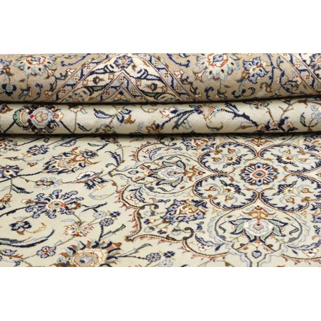 Tappeto Kashan Persia bianco marrone 273x386