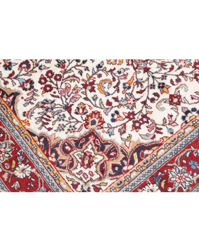 Tappeto Sarough Persia bianco marrone 130x202