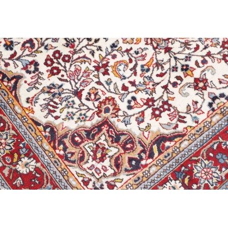 Tappeto Sarough Persia bianco marrone 130x202