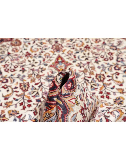 Tappeto Sarough Persia bianco marrone 130x202