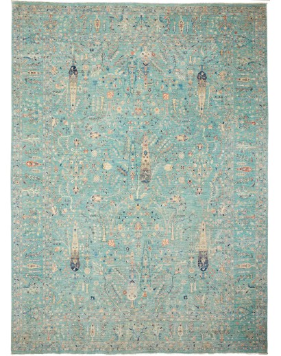 Tappeto Shahi Fine Pakistan azzurro grigio 295x402
