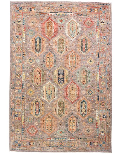 Tappeto Tribal Pakistan marrone grigio 200x295