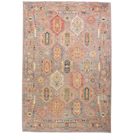 Tappeto Tribal Pakistan marrone grigio 200x295