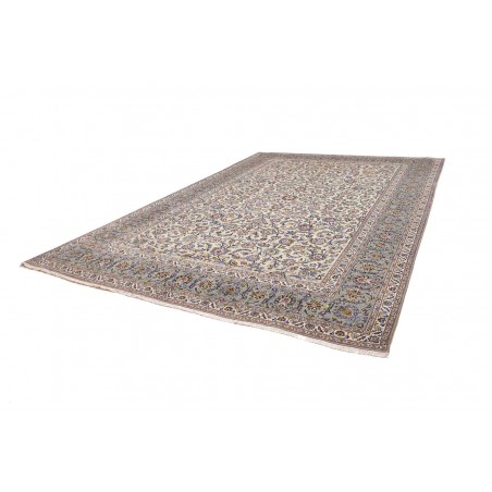 Tappeto Kashan Persia azzurro bianco 295x408