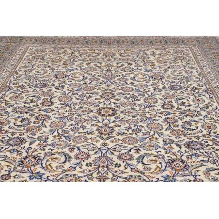 Tappeto Kashan Persia azzurro bianco 295x408