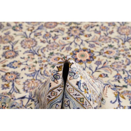 Tappeto Kashan Persia azzurro bianco 295x408
