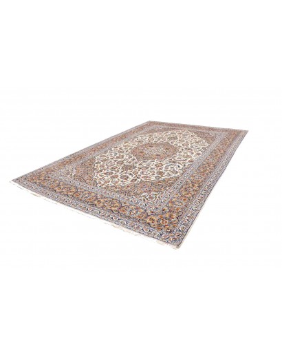 Tappeto Kashan Persia beige grigio 253x365