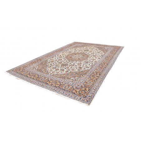 Tappeto Kashan Persia beige grigio 253x365
