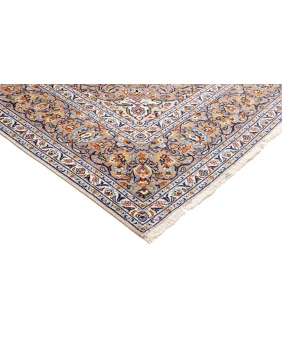 Tappeto Kashan Persia beige grigio 253x365