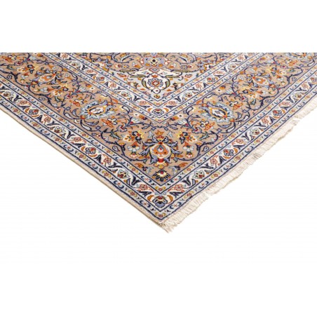 Tappeto Kashan Persia beige grigio 253x365