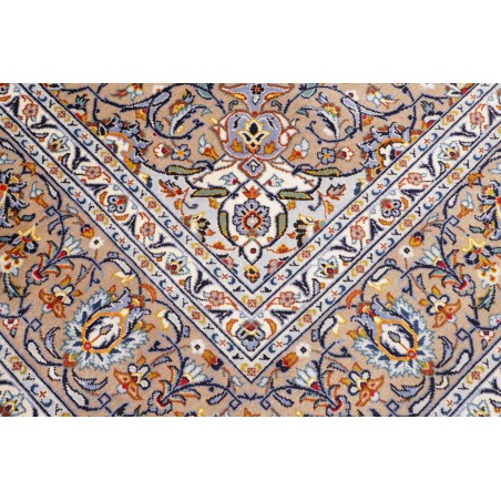 Tappeto Kashan Persia beige grigio 253x365