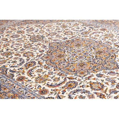 Tappeto Kashan Persia beige grigio 253x365
