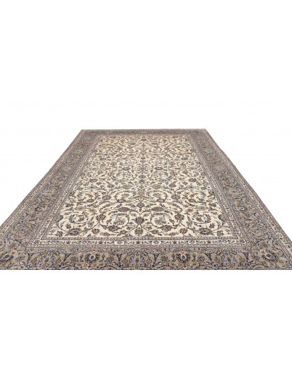 Tappeto Kashan Persia beige verde 273x378