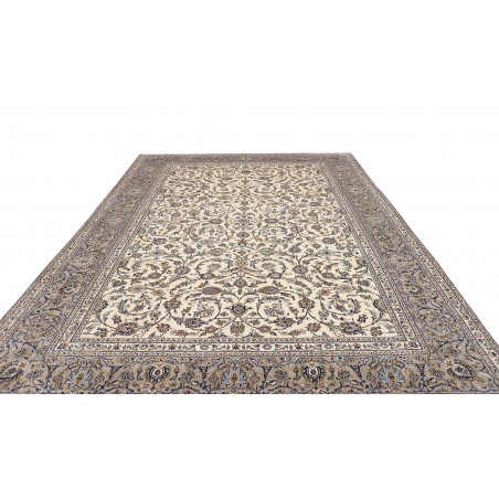 Tappeto Kashan Persia beige verde 273x378