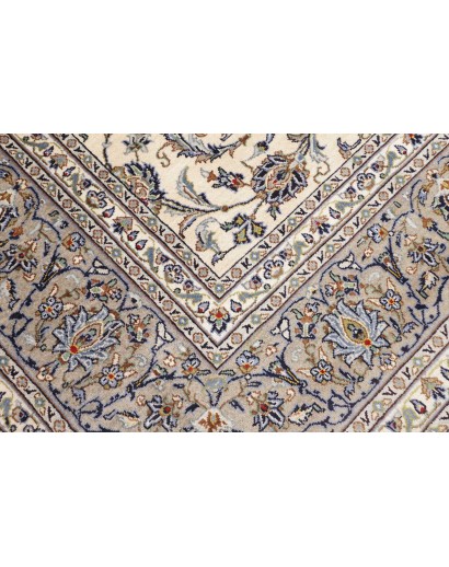 Tappeto Kashan Persia beige verde 273x378