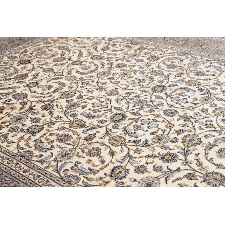 Tappeto Kashan Persia beige verde 273x378