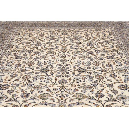 Tappeto Kashan Persia beige verde 273x378