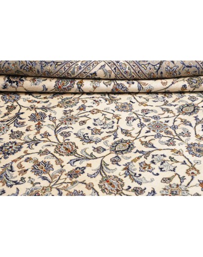 Tappeto Kashan Persia beige verde 273x378