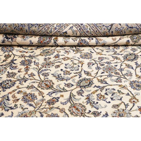 Tappeto Kashan Persia beige verde 273x378