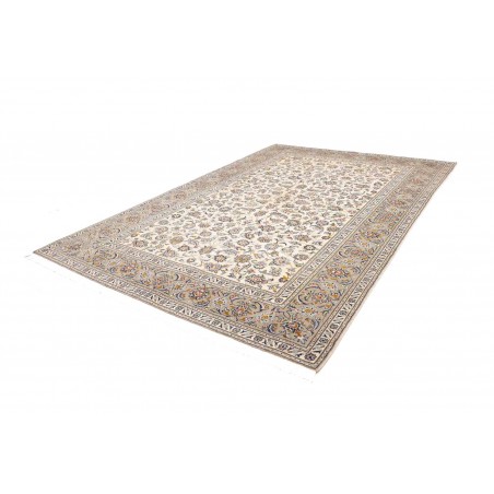 Tappeto Kashan Persia bianco azzurro 238x343