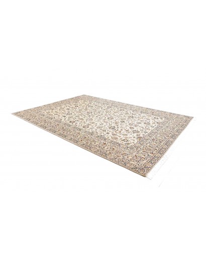 Tappeto Kashan Persia bianco grigio 250x353