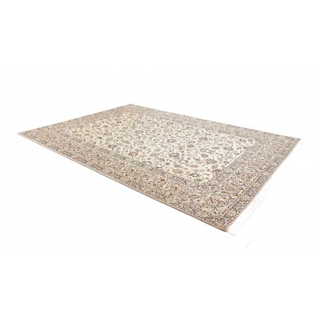 Tappeto Kashan Persia bianco grigio 250x353