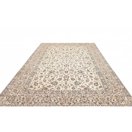 Tappeto Kashan Persia bianco grigio 250x353
