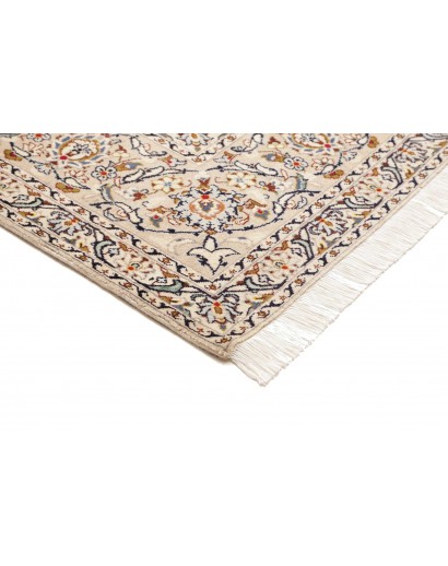 Tappeto Kashan Persia bianco grigio 250x353