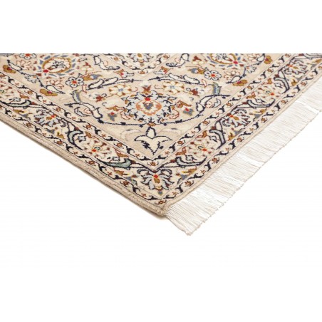 Tappeto Kashan Persia bianco grigio 250x353