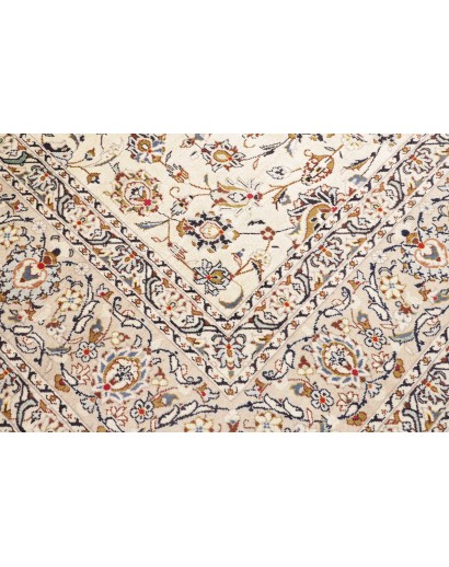 Tappeto Kashan Persia bianco grigio 250x353