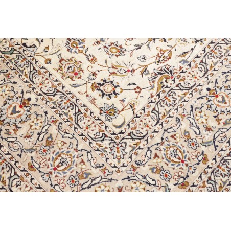 Tappeto Kashan Persia bianco grigio 250x353