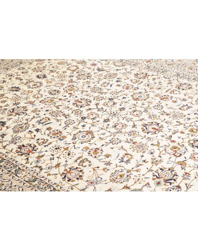 Tappeto Kashan Persia bianco grigio 250x353