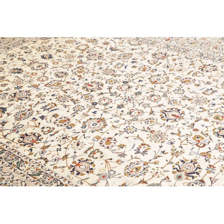 Tappeto Kashan Persia bianco grigio 250x353