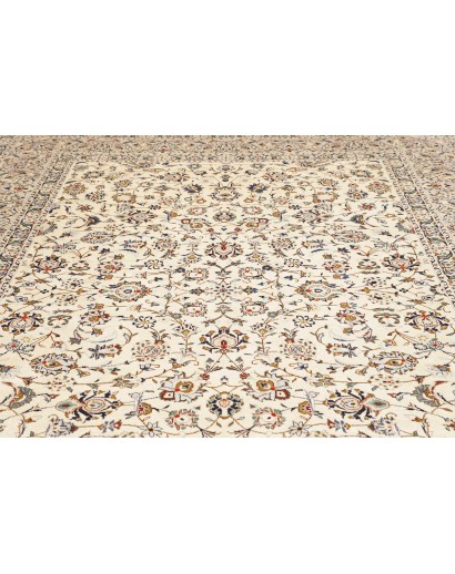 Tappeto Kashan Persia bianco grigio 250x353