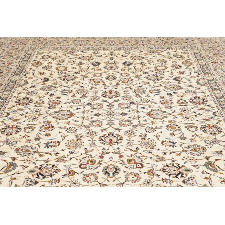 Tappeto Kashan Persia bianco grigio 250x353
