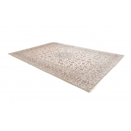 Tappeto Kashan Persia bianco grigio 243x356