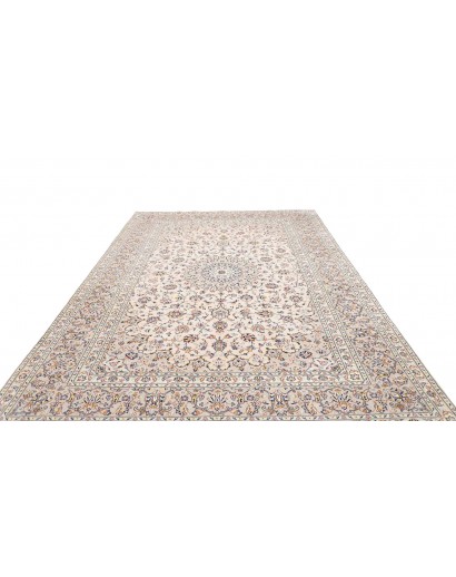 Tappeto Kashan Persia bianco grigio 243x356