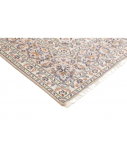 Tappeto Kashan Persia bianco grigio 243x356