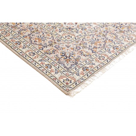 Tappeto Kashan Persia bianco grigio 243x356