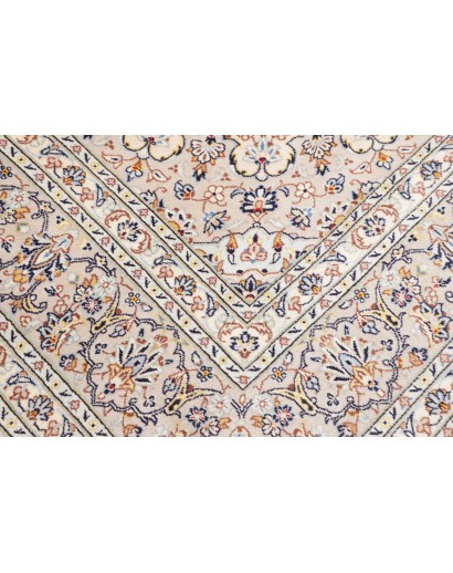 Tappeto Kashan Persia bianco grigio 243x356