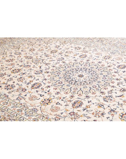 Tappeto Kashan Persia bianco grigio 243x356