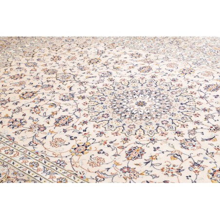 Tappeto Kashan Persia bianco grigio 243x356