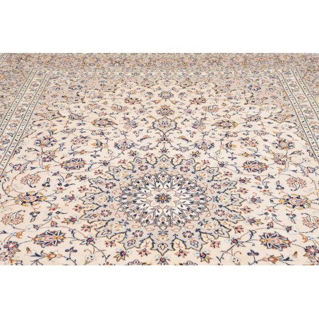 Tappeto Kashan Persia bianco grigio 243x356