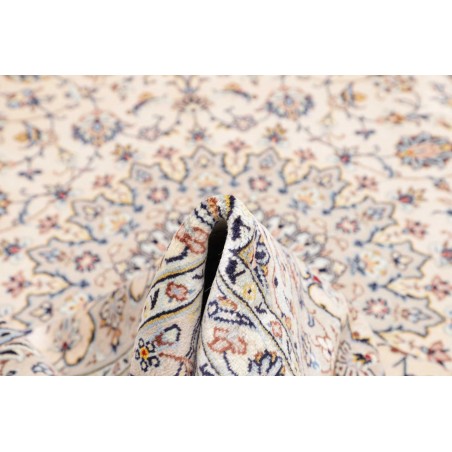 Tappeto Kashan Persia bianco grigio 243x356