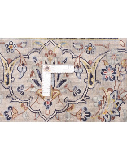 Tappeto Kashan Persia bianco grigio 243x356
