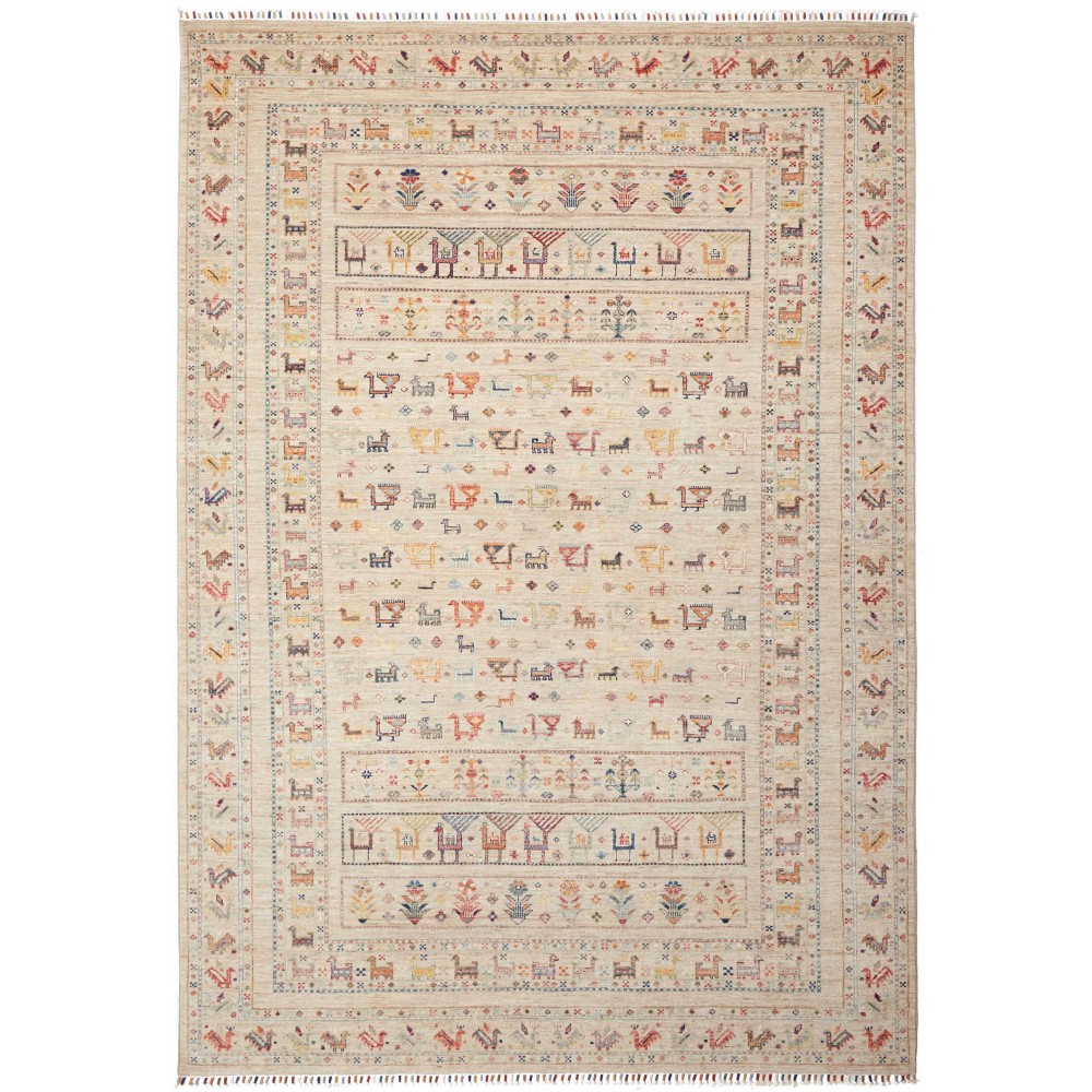 Tappeto Rubin Pakistan beige marrone 204x292 Tappeto Rubin Pakistan beige marrone 204x292