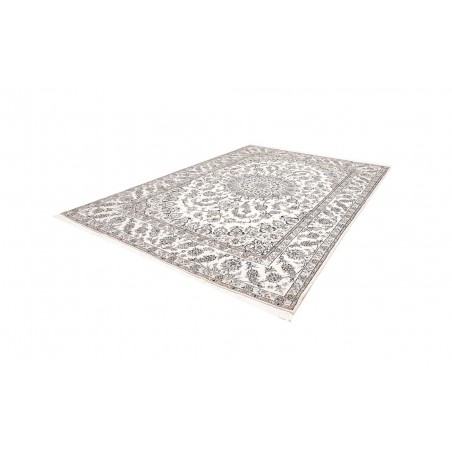 Tappeto Nain Kashmar Persia bianco grigio 250x350