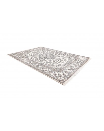Tappeto Nain Kashmar Persia bianco grigio 250x350